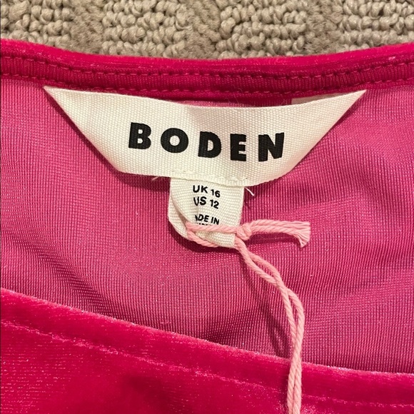 Boden Fuchsia Velvet Blouse - Picture 2 of 5